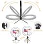 Cetoom 10-inch LED Ring Light, Mobile Makeup Fill Light, Mobile Phone Stand and Tripod Ring Light, Live Stand Ring Light kit