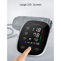 Blood Pressure Monitor, HYLOGY Large LED Display Adjustable Blood Pressure Cuff 2-Users Mode 180 Reading Memories Support Type-C Charge