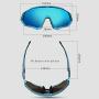 SPELISPOS 5 Lens Combination Cycling Sunglasses Goggle Windproof Gafas De Seguridad Oculos Ciclismo Bike Occhiali Hombre Lentes