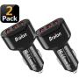 USB Car Charger[2-Pack],Bralon 24W/4.8A 3-Port Fast Car Charger Smart Phone Car Charger Compatible with iPhone 11/11 Pro(Max)/XS(Max)/X/8 7 6 S Plus,Galaxy Note S10 S9 S8 S7 S6,iPad,Mp3&More