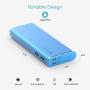 BONAI Portable Charger, USB Power Bank 10,000mAh External Battery Pack and Flashlight Compatible iPhone X 8 6 7 Plus 6s 8 iPad Samsung Galaxy S8 S7 Note 8 Phone Smartphones Tablet - Blue
