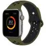 SMEECO Compatible with Apple Watch Replacement Band 44mm 42mm Sport Breathable Silicone Wrist Straps Compatible with iWatch Series 5/4/3/2/1(Olive Green/Black,Large) SMEECO Compatible with Apple Watch Replacement Band 44mm 42mm Sport Breathable Silicone Wrist Straps Compatible with iWatch Series 5/4/3/2/1(Olive Green/Black,Large)