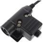 Armorwerx U94 PTT System Compatible with 3.5mm Mobile Phone/Android/iPhone (Military/NATO-US/Peltor Wired)
