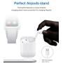 Bestand3 in 1 Apple iWatch Stand, Airpods Charger Dock, Phone Desktop Tablet Holder for Airpods, Apple Watch/ iPhone X/8 Plus/8/ 7 Plus/ iPad, Silver(Patenting, Airpods Charging Case NOT Included)
