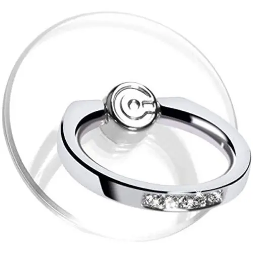 Transparent Phone Ring Stand Holder - EI Sonador Cell Phone Ring Holder Finger Grip 360 Degree Rotation (2 Silver Diamond) Transparent Phone Ring Stand Holder - EI Sonador Cell Phone Ring Holder Finger Grip 360 Degree Rotation (2 Silver Diamond)