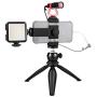 Smartphone Video Microphone Kit with LED Light,Phone Holder,Tripod Vertical & Horizontal Vlog YouTube Filmmaker Video Kit for iPhone 7 8 X XS MAX 11 Pro Samsung Huawei