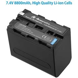 Powerextra 2 Pack Replacement Sony NP-F970 Battery Compatible with Sony DCR-VX2100, DSR-PD150, DSR-PD170, FDR-AX1, HDR-AX2000, HDR-FX1, HDR-FX7, HDR-FX1000, HVL-LBPB, HVR-HD1000U, HVR-V1U, HVR-Z1P