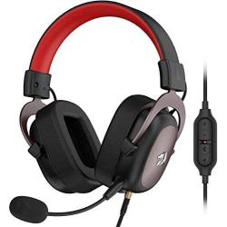 Redragon H510 Zeus Wired Gaming Headset - 7.1 Surround Sound - Memory Foam Ear Pads - 53MM Drivers - Detachable Microphone - Multi Platform Headphone - Works with PC/PS4 & Xbox One, Nintendo Switch