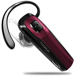 TOORUN M26 Bluetooth Headset with Noise Cancelling Compatible with Smart Phones LG G7 Samsung Note9 S9 iPhone Xs MAS Moto Z3 P30 Google pixel3 ZTE Axon-Red