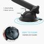 Wireless Charger Car Phone Mount, Squish Qi Fast Charging Wireless Car Charger Mount 10W 7.5W, Cell Phone Holder for iPhone Xs Max/XS/XR/X/8Plus/8 and for Samsung S10/S9/S9+/S8/S8+/Note9/Note8 etc