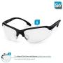 SolidWork 3x professional shooting glasses - shooting eye protection fog-free, scratch-resistant and UV protective coated lenses - ballistic glasses with clear lenses