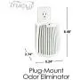 Hamilton Beach TrueAir Plug-Mount Odor Eliminator with Carbon Filter, Common Household-Tobacco, Pet, Bathroom, Trash, On/Off Fan, White (04530G) Hamilton Beach TrueAir Plug-Mount Odor Eliminator with Carbon Filter, Common Household-Tobacco, Pet, Bathroom, Trash, On/Off Fan, White (04530G)