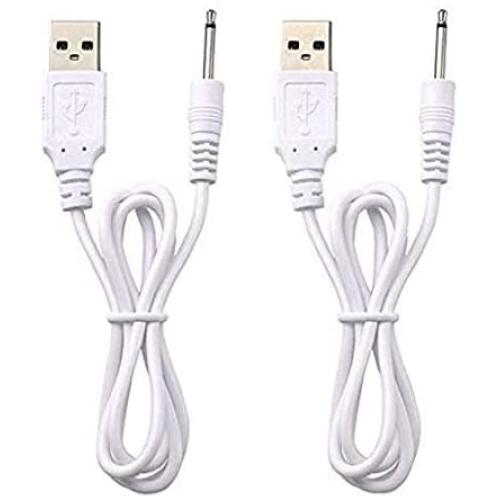 Replacement DC Charging Cable | USB Charger Cord - 2.5mm (2 Pack)