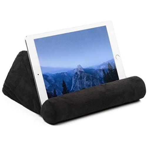 iPad Tablet Stand Pillow Holder - Universal Phone and Tablet Stands and Holders Can Be Used on Bed, Floor, Desk, Lap, Sofa, Couch - Black Color