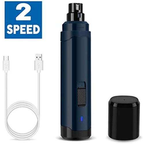 Casfuy Dog Nail Grinder Upgraded - Professional 2-Speed Electric Rechargeable Pet Nail Trimmer Painless Paws Grooming & Smoothing for Small Medium Large Dogs & Cats Casfuy Dog Nail Grinder Upgraded - Professional 2-Speed Electric Rechargeable Pet Nail Trimmer Painless Paws Grooming & Smoothing for Small Medium Large Dogs & Cats