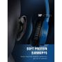 On Ear Headphones with Mic, Vogek Lightweight Portable Fold-Flat Stereo Bass Kids Headphones with 1.5M Tangle Free Cord and Microphone for Kids-Blue