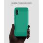 Muokctm Samsung Galaxy A10E Case, with Tempered Glass Screen Protector, Slim Soft TPU Protective Rubber Bumper Case Cover for Samsung Galaxy A10E Phone (Green)