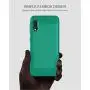 Muokctm Samsung Galaxy A10E Case, with Tempered Glass Screen Protector, Slim Soft TPU Protective Rubber Bumper Case Cover for Samsung Galaxy A10E Phone (Green)