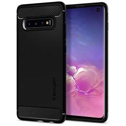 Spigen Rugged Armor Designed for Samsung Galaxy S10 Case (2019) - Matte Black