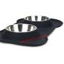 Hubulk Pet Dog Bowls 2 Stainless Steel Dog Bowl with No Spill Non-Skid Silicone Mat + Pet Food Scoop Water and Food Feeder Bowls for Feeding Small Medium Large Dogs Cats Puppies