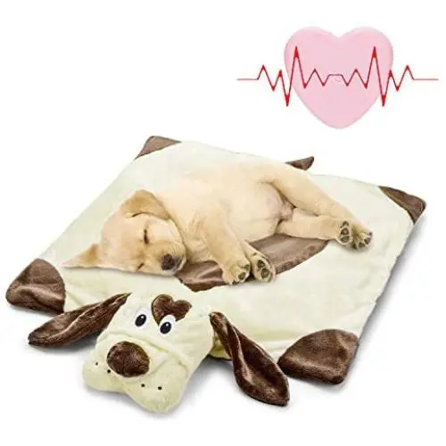 Moropaky Puppy Heartbeat Toy Puppy Bed Mat for Anxiety Relief, Behavioral Training Aid Toy for Dog Calming Sleeping Soother Cuddle Moropaky Puppy Heartbeat Toy Puppy Bed Mat for Anxiety Relief, Behavioral Training Aid Toy for Dog Calming Sleeping Soother Cuddle