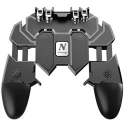 Newseego Mobile Game Controller, [Upgrade] Phone Controller Gamepad with L1R1 6 Fingers Trigger for Shooter Sensitive and Aim Trigger Controller for Android & iOS for Knives Out