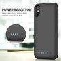 QTshine Battery Case for iPhone X/XS/10, Newest [6500mAh] Protective Portable Charging Case Rechargeable Extended Battery Pack for Apple iPhone X/XS/10(5.8) Backup Power Bank Cover - Black
