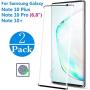 [2 Pack] Galaxy Note 10 Plus Screen Protector Tempered Glass Protector [9H Hardness] [Fingerprint Recognition] [3D Curved Coverage] for Samsung Galaxy Note 10 Plus/Note 10 Pro/Note 10+ (6.8")