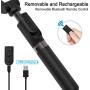 Single Axis Handheld Gimbal Stabilizer,3 in 1 Portable Smartphone Video Stabilizer Selfie Stick Tripod Upgrade Anti-Shake Follow Mode,360° Rotate with Remote for iPhone Android Phone Blogger Youtuber