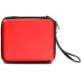 ADVcer 2DS Case, EVA Waterproof Hard Shield Protective Carrying Case with Hand Wrist Strap and Double Zipper for Nintendo 2DS (Reddish Orange)