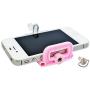 DaVoice Cell Phone Tripod Adapter Mount Holder Clamp Compatible with iPhone X XS Max XR Se 8 7 6 Plus Samsung Galaxy S9 S8 S7 Adjustable Smartphone Bracket Clip Cellphone Attachment (Light Pink)