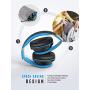 Mpow 059 Bluetooth Headphones Over Ear, Hi-Fi Stereo Wireless Headset, Foldable, Soft Memory-Protein Earmuffs, w/Built-in Mic Wired Mode, for Online Class, Home Office, PC/Cell Phones/TV