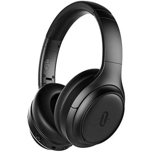 TaoTronics Active Noise Cancelling Headphones [Upgraded] Bluetooth Headphones SoundSurge 60 Over Ear Headphones Wireless Headphones Deep Bass, Quick Charge, 30H Playtime for Travel Work Cellphone