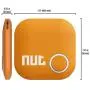 Tile Key Finder Locator Smart Tracker - Nut 2" Bluetooth Item Anti-Lost Phone Finder with App, Item Car Key GPS Alarm Tracer Reminder Chip for Bag Phone Pets Dog Keychain Wallet Purse Luggage, Orange