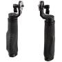 CAMVATE Aluminum Rosette Leather Handle Grip for Rosette Standard Accessory One Pair(Black,M6 Thread,31.8 mm)