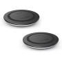 Nekteck Wireless Charger Fast Wireless Charging Pad for Samsung Galaxy S9/ S9+/ S8 /S8 Plus /S7 /S6 S7 Edge/Note 8 5, Standard Charger for iPhone X/Xs Max/ 8/ 8Plus 2 Pack (Adapter NOT Included) 