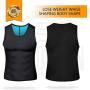 Men Neoprene Waist Trainer Sauna Sweat Suit Workout Vest Tank Top Tummy Control Shapewear Slimming Body Shaper