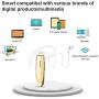 New bee Bluetooth Earpiece V5.0 Wireless Handsfree Headset 24 Hrs Driving Headset 60 Days Standby Time with Noise Cancelling Mic Headsetcase for iPhone Android Samsung Laptop Truck Driver White (Gold)