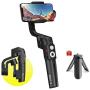 MOZA Mini-S Foldable 3-Axis Gimbal Stabilizer Smartphone Gimbal Compatible with iPhone 11 Xs Max Xr X 8 with Quick Play back,One-Button Zoom, Time-lapse, Object Tracking, Inception Mode Function