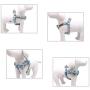 lionet paws Dog Harness with Bowtie Cotton No-Pull Adjustable Pet Harness with Metal Buckle for Small Medium Large Dogs