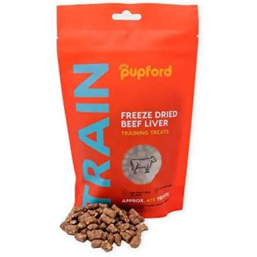Pupford Freeze-Dried Training Treats from 450 Treats Per Bag, Low Calorie, The Perfect High Value Training Reward (Comes in Beef Liver, Sweet Potato & Chicken) Pupford Freeze-Dried Training Treats from 450 Treats Per Bag, Low Calorie, The Perfect High Value Training Reward (Comes in Beef Liver, Sweet Potato & Chicken)