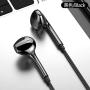Gaming Headset in-Ear Wired high Sound Quality adapts to Various Mobile Phone Universal K Songs (Black)