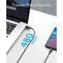 USB C to USB C Cable, Anker Powerline III USB-C to USB-C Fast Charging Cord (6 ft), 60W Power Delivery PD Charging for Apple MacBook, iPad Pro 2020, Samsung Galaxy S10 Plus S9 S8 Plus, Pixel, and More