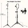 10.2 inch Selfie Ring Light with Tripod Stand & 2 Phone Holders, LETSCOM Dimmable LED Beauty Camera Ringlight for Makeup/Photography/YouTube Videos/Vlog/TIK Tok/Live, Compatible with iPhone & Android 10.2 inch Selfie Ring Light with Tripod Stand & 2 Phone Holders, LETSCOM Dimmable LED Beauty Camera Ringlight for Makeup/Photography/YouTube Videos/Vlog/TIK Tok/Live, Compatible with iPhone & Android