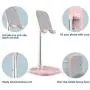 Cell Phone Stand, Tekpluze Angle Height Adjustable Cell Phone Stand for Desk,Thick Case Friendly Phone Holder Stand for Desk, Compatible with All Mobile Phones (Pink) Cell Phone Stand, Tekpluze Angle Height Adjustable Cell Phone Stand for Desk,Thick Case Friendly Phone Holder Stand for Desk, Compatible with All Mobile Phones (Pink)