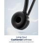 Mpow M5 Pro Bluetooth Headset with Microphone, Wireless Headphones for Cell Phone, Noise Canceling Headset with Charging Base for PC, Laptop, Truck Driver, Office, Call Center, Skype