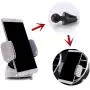 Radish Stars Adjustable Strong Sticky Dashboard Car Phone Mount Crystal Rhinestone Phone Holder, White Radish Stars Adjustable Strong Sticky Dashboard Car Phone Mount Crystal Rhinestone Phone Holder, White