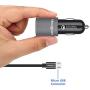 Meagoes Fast Micro USB Car Charger, Compatible for Samsung Galaxy S7 Edge/S7/S7 Active/S6/S5, J7/J3, Note 5/4, Moto E6/5/4, LG K20 Android Phone, Quick Charge 3.0 Dual Port Adapter with Charging Cable