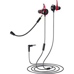 Evo Core Phenom Covert, Gaming Earbuds with Detachable Boom Mic, Noise Isolating Low Profile Headphones Compatible with PC and Mobile Devices