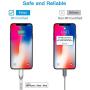KINPS Apple MFI Certified (10ft/3m) USB C to Lightning Fast Charging Cable Compatible with iPhone 11/11Pro/11 Pro Max/X/XS/XR/XS MAX, Supports Power Delivery(for Use with Type C Chargers), White